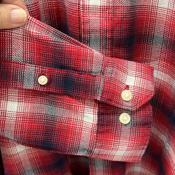 BARBOUR KERSHAW Shirt faded Red Long Sleeved & Tailored Fit - Picture 5 of 14